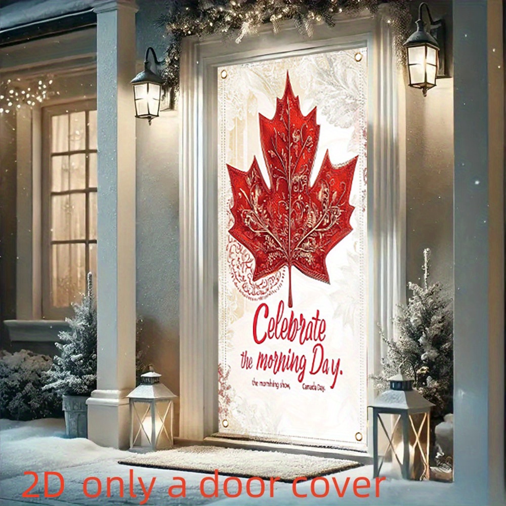 Wedding Supply Canada - 2Dflat banner1pc-1 Canadian Maple Leaf Door