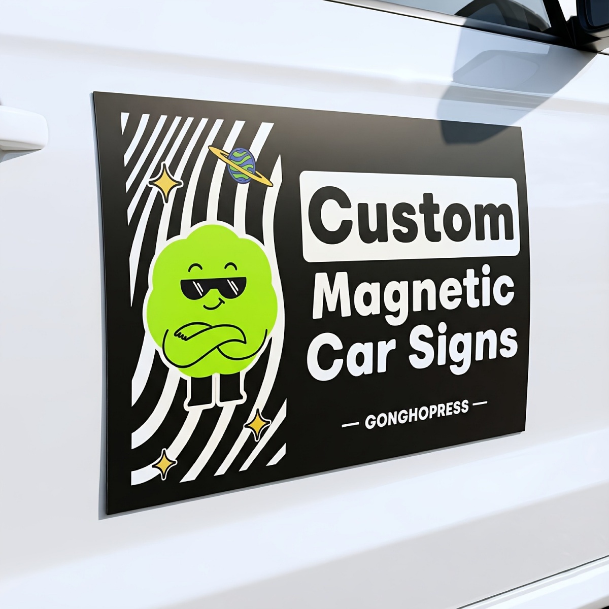 Wedding Party Supply - Customizable Magnetic Car Decals—Ideal for Vehicle