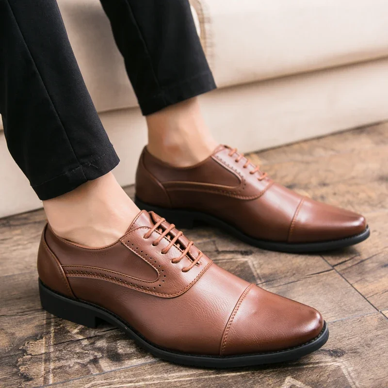 Men Leisure Derby Shoes Busine - Wedding Job recension och pris