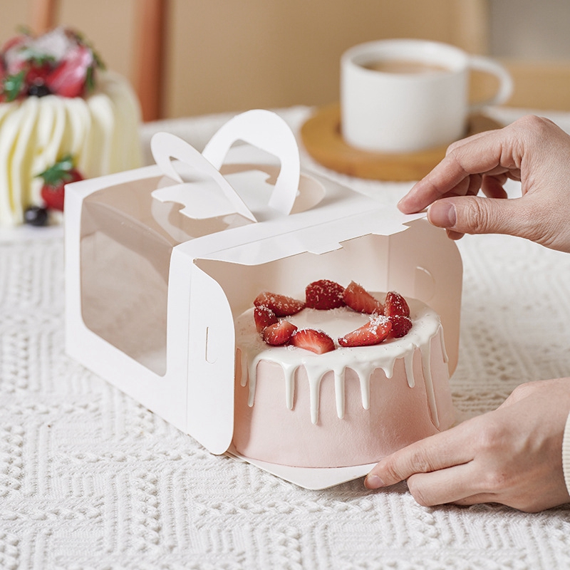 10Pcs Cake Box with Clear Wind - Wedding Cake Supply recension och pris