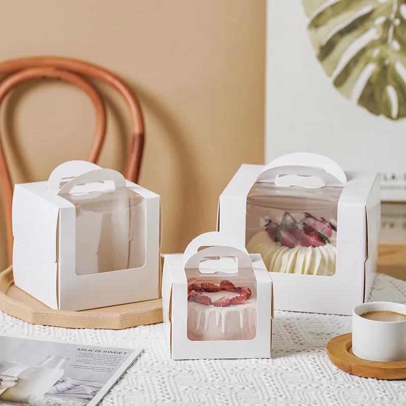 10Pcs Cake Box with Clear Wind - Wedding Cake Supply recension och pris