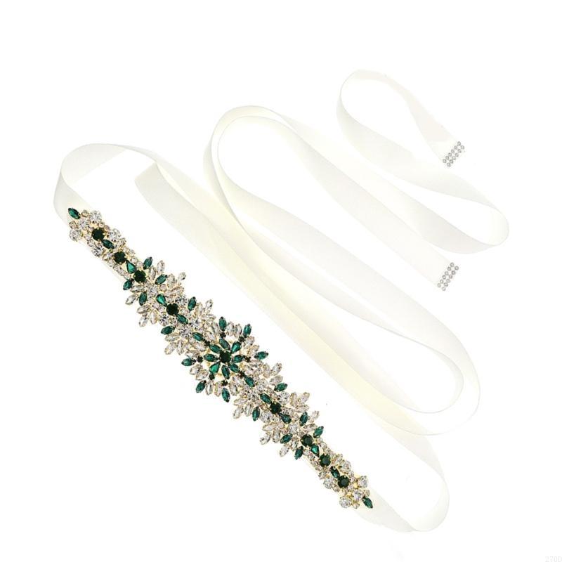 Luxurious Crystal Wedding Sash - Bridal Sash Ribbon recension och pris