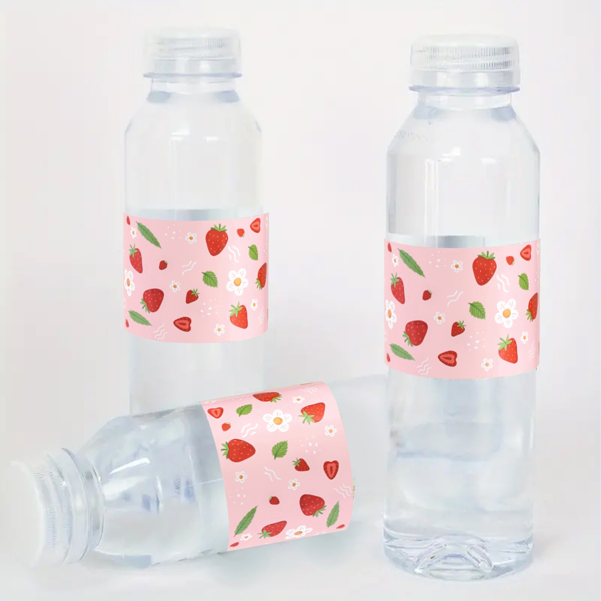 10pcs Strawberry Water Bottle  - Wedding Water Supply recension och pris