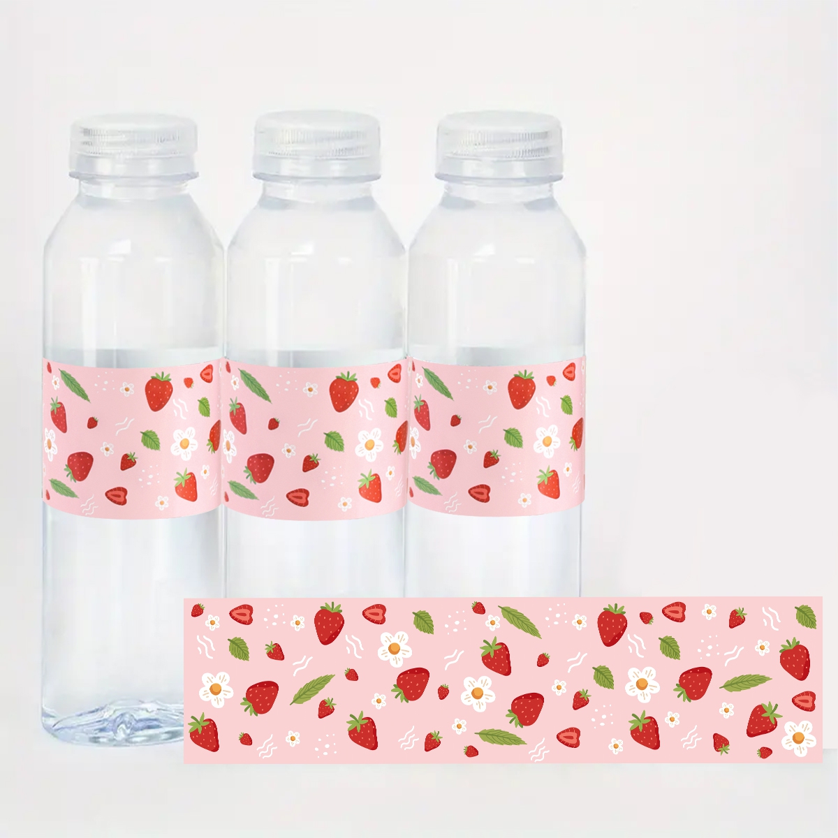 10pcs Strawberry Water Bottle  - Wedding Water Supply recension och pris