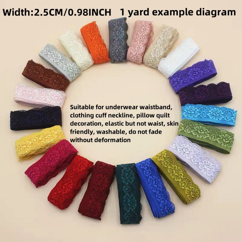 1/2/5 Yard 2.5cm Wide Cotton S - Wedding Water Supply recension och pris
