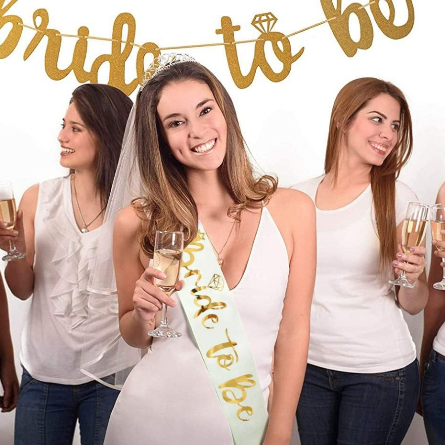 2pcs/1set Bachelorette Party S - Bridal Sash Ribbon recension och pris