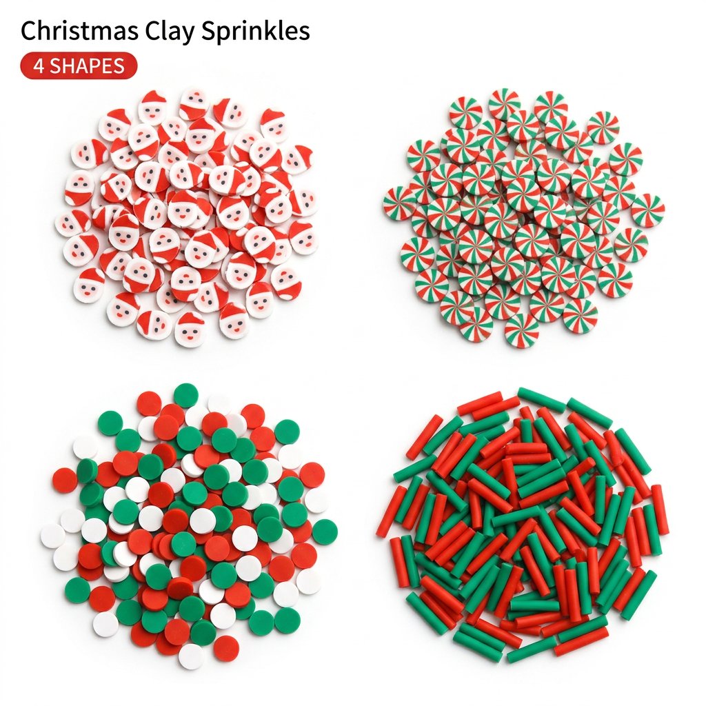 1500pcs Christmas Clay Sprinkl - Wedding Supply In Bulk recension och pris