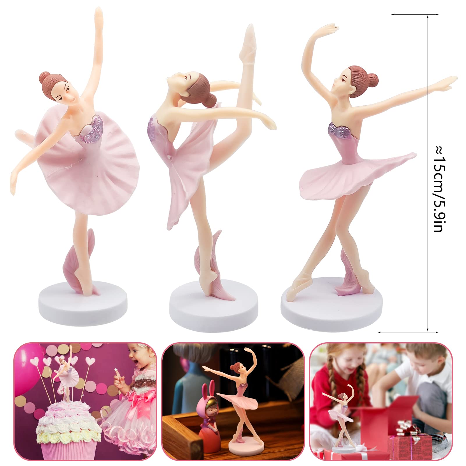 3pcs Good Quality Ballerina Fi - Good Supply Wedding Cake recension och pris