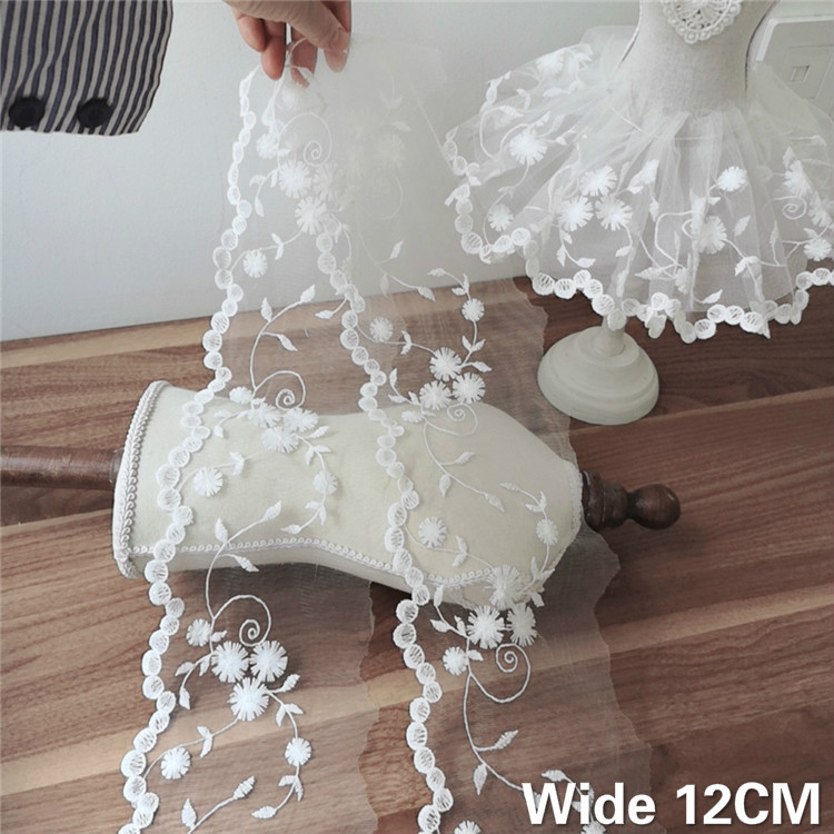 12CM Wide White Tulle Mesh 3d  - Wedding Water Supply recension och pris