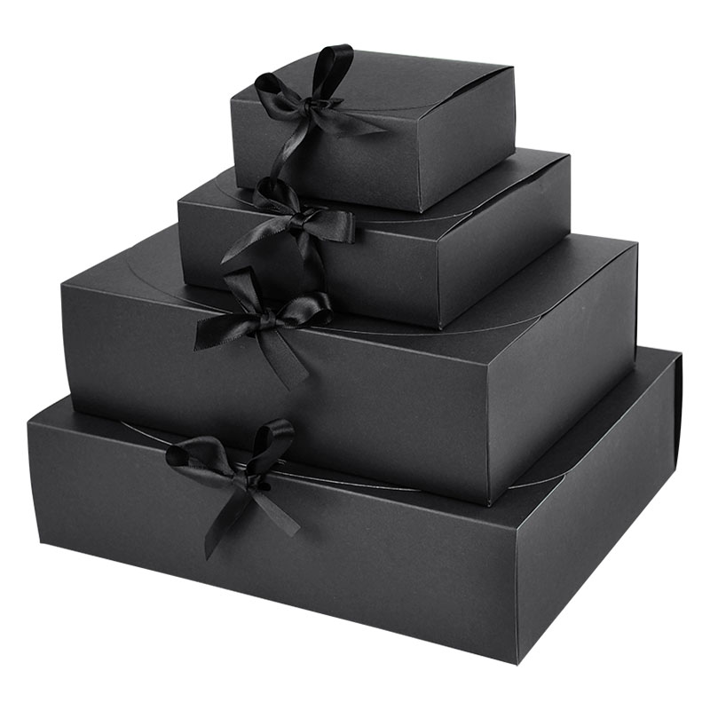 Kraft Paper Gift Box With Deco - Papercraft Supply Ribbon recension och pris