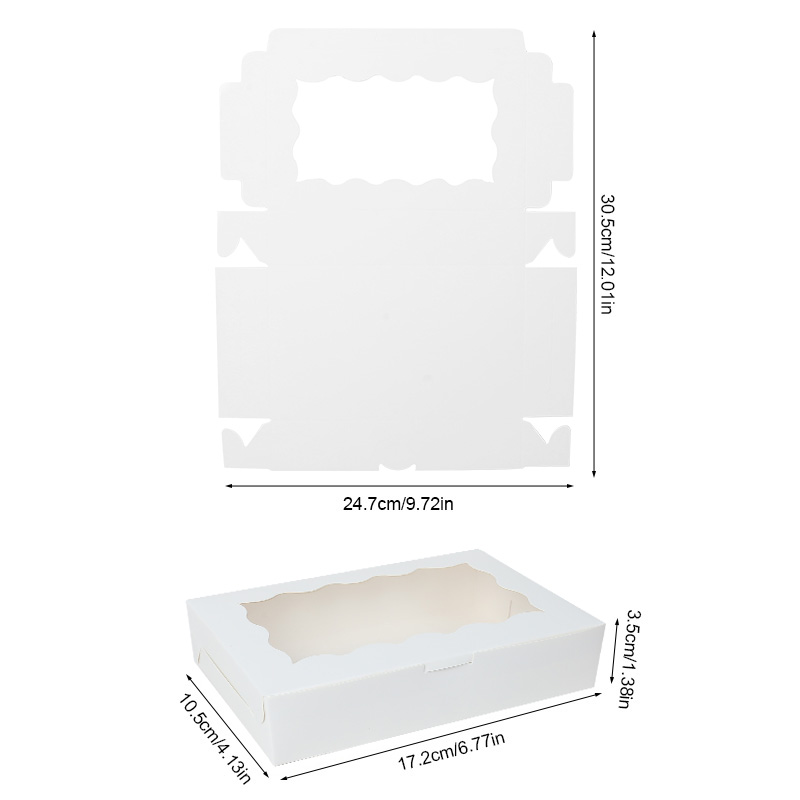 5/10/20pcs Cake Bakery Box Wit - Wedding Cake Supply recension och pris