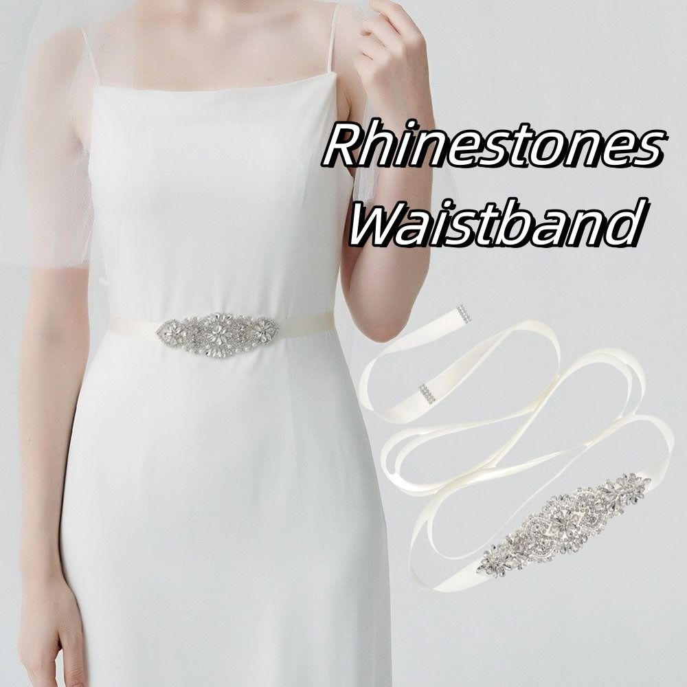 Fashion Ribbon Bridal Belt Sil - Bridal Sash Ribbon recension och pris