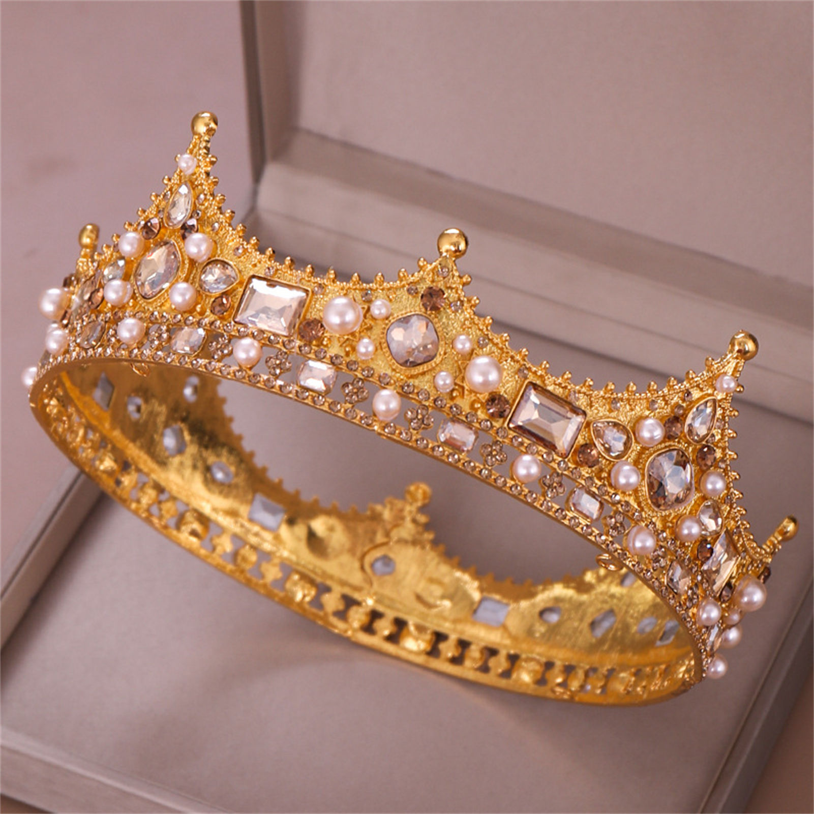 Bridal Crown Rhinestone Tiara  - Wedding Party Supply recension och pris