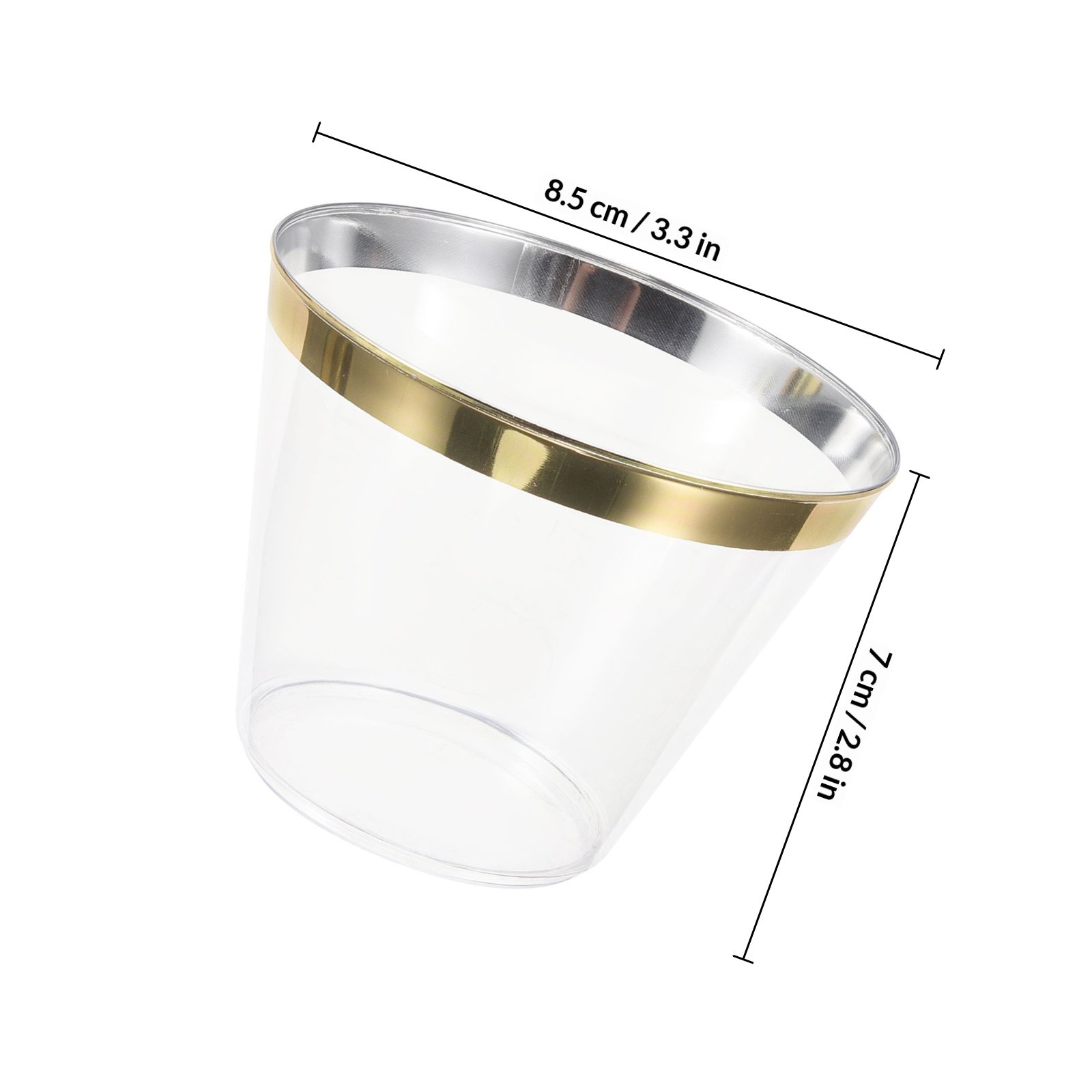 25pcs Gold Foil Plastic Clear  - Wedding Water Supply recension och pris