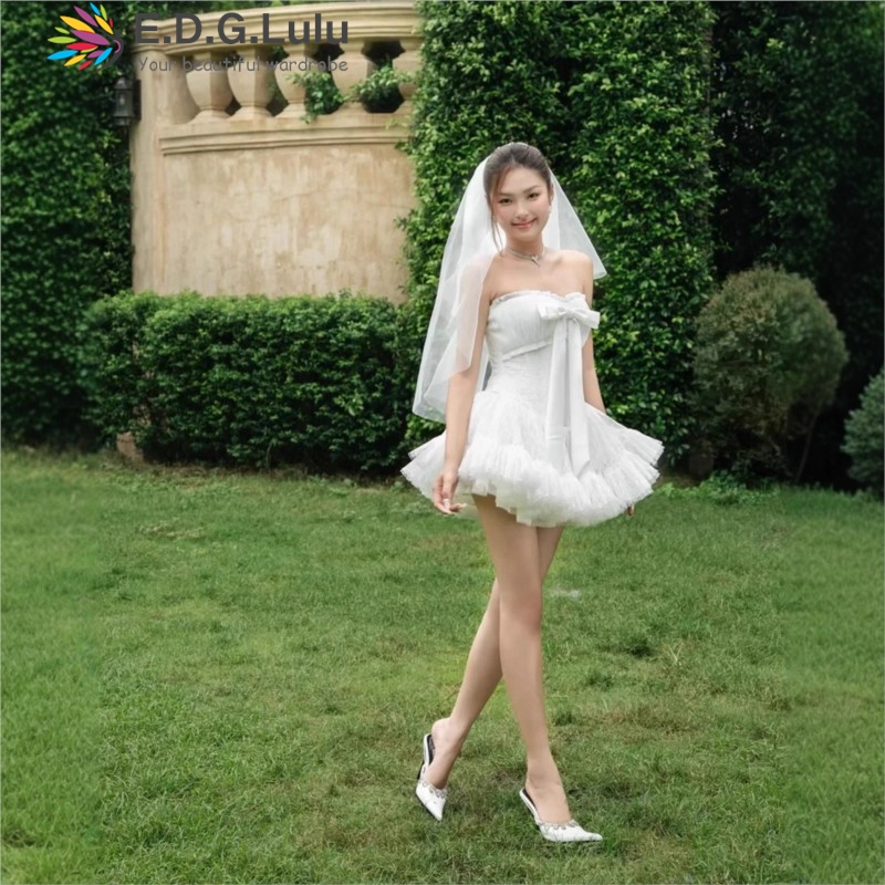 EDGLuLu Strapless Bow Elegant  - Wedding Lulu recension och pris
